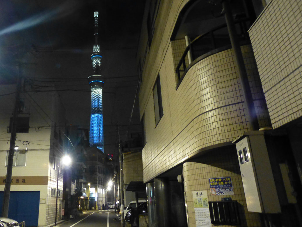 Tokyo Skytree from the Airbnb