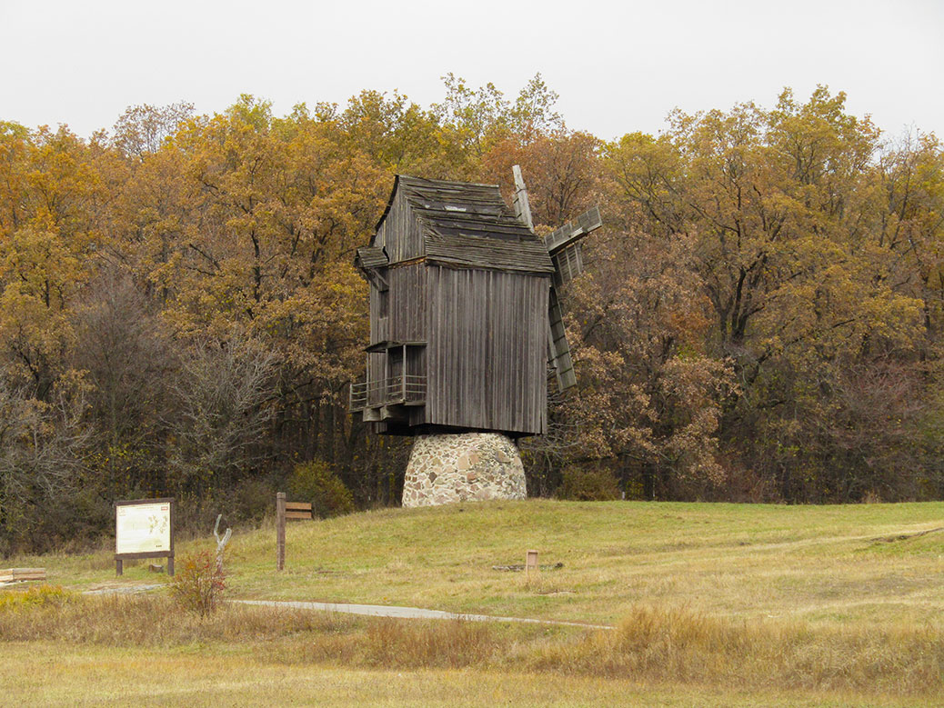 This windmill reminded me of the story “Baba Yaga,” a Slavic folktale about a witch who lives in a chicken-legged hut.