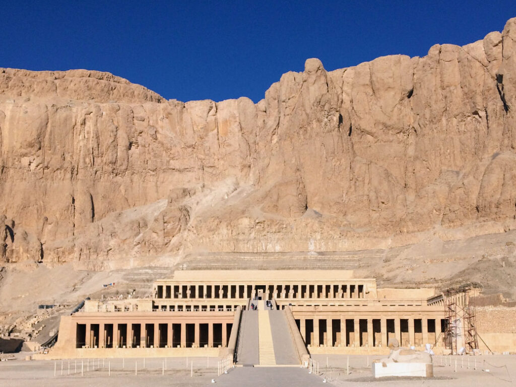 The Mortuary Temple of Hatshepsut near Luxor's Valley of the Kings.