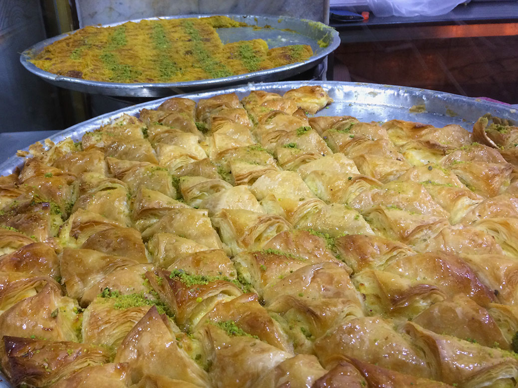 Opened in 1951, you'll recognize the small Kunafa shop known as by Habibah by the not-so-small lines.