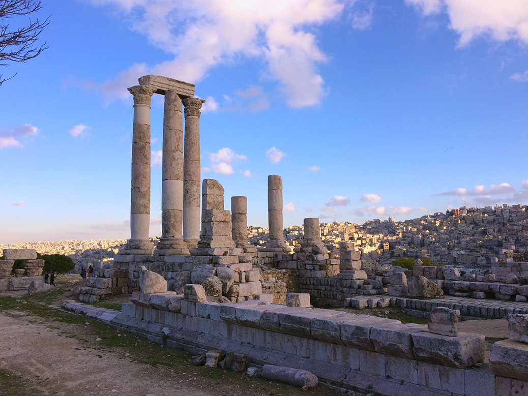 The Temple of Hercules is one of Amman's many remnants of the Roman Empire.